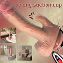 9.05in Real Thrusting Intense Vibrating Heating Auto Silicone Big Dildo