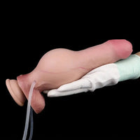 9.05in Realistic Inflatable Cumming Dildo Silicone Massage Dildo For Sensitivity
