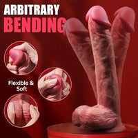9.05in Realistic Silicone Soft Unisex Big Dildo For Anal Masturbator