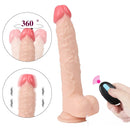 9.05in Rotation 10 Modes Vibrating USB Charging PVC Dildo
