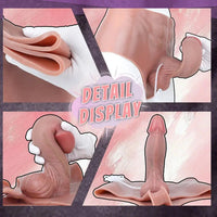 9.05in Squirting Dildo Panty Silicone Strap-on Dildo Solid Lesbian Dildo
