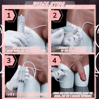 9.05in Squirting Dildo Panty Silicone Strap-on Dildo Solid Lesbian Dildo