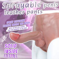 9.05in Squirting Dildo Panty Silicone Strap-on Dildo Solid Lesbian Dildo