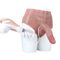 9.05in Squirting Dildo Panty Silicone Strap-on Dildo Solid Lesbian Dildo