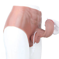 9.05in Squirting Dildo Panty Silicone Strap-on Dildo Solid Lesbian Dildo
