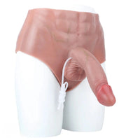 9.05in Squirting Dildo Panty Silicone Strap-on Dildo Solid Lesbian Dildo