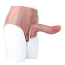 9.05in Squirting Dildo Panty Silicone Strap-on Dildo Solid Lesbian Dildo