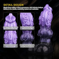 9.05in Tentacle Knot Silicone Dual Density Monster Dildo G Spot Stimulator