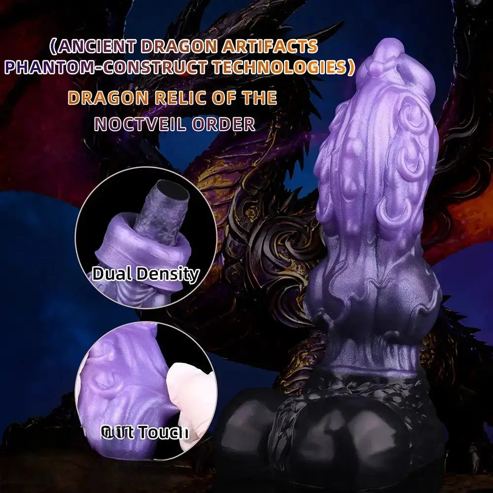 9.05in Tentacle Knot Silicone Dual Density Monster Dildo G Spot Stimulator