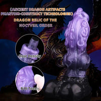 9.05in Tentacle Knot Silicone Dual Density Monster Dildo G Spot Stimulator