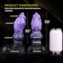 9.05in Tentacle Knot Silicone Dual Density Monster Dildo G Spot Stimulator