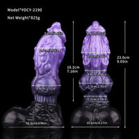 9.05in Tentacle Knot Silicone Dual Density Monster Dildo G Spot Stimulator
