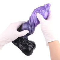 9.05in Tentacle Knot Silicone Dual Density Monster Dildo G Spot Stimulator