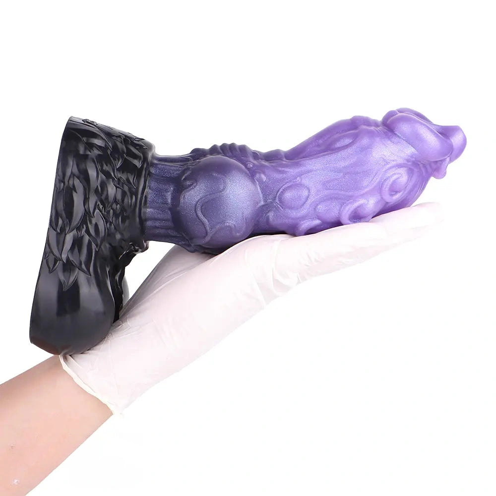 9.05in Tentacle Knot Silicone Dual Density Monster Dildo G Spot Stimulator