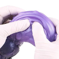 9.05in Tentacle Knot Silicone Dual Density Monster Dildo G Spot Stimulator