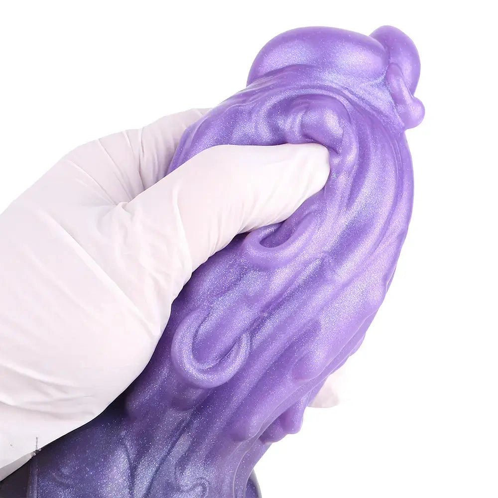 9.05in Tentacle Knot Silicone Dual Density Monster Dildo G Spot Stimulator