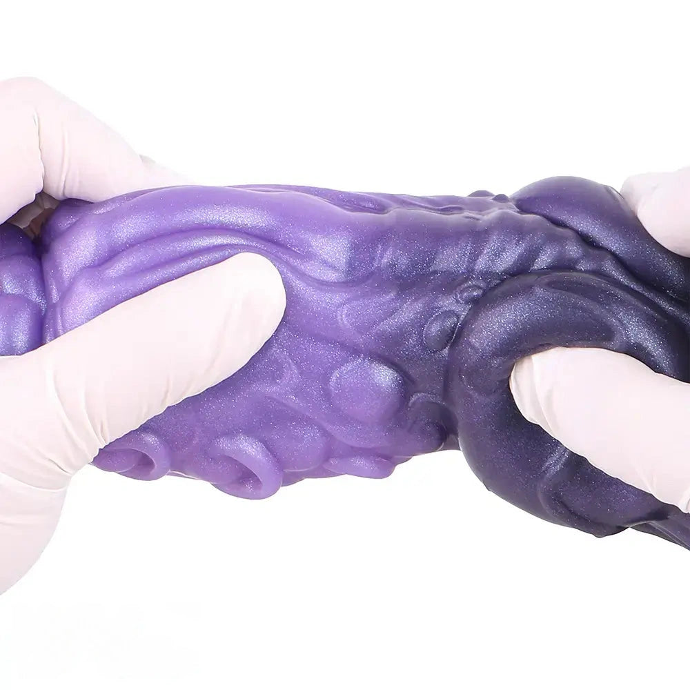 9.05in Tentacle Knot Silicone Dual Density Monster Dildo G Spot Stimulator