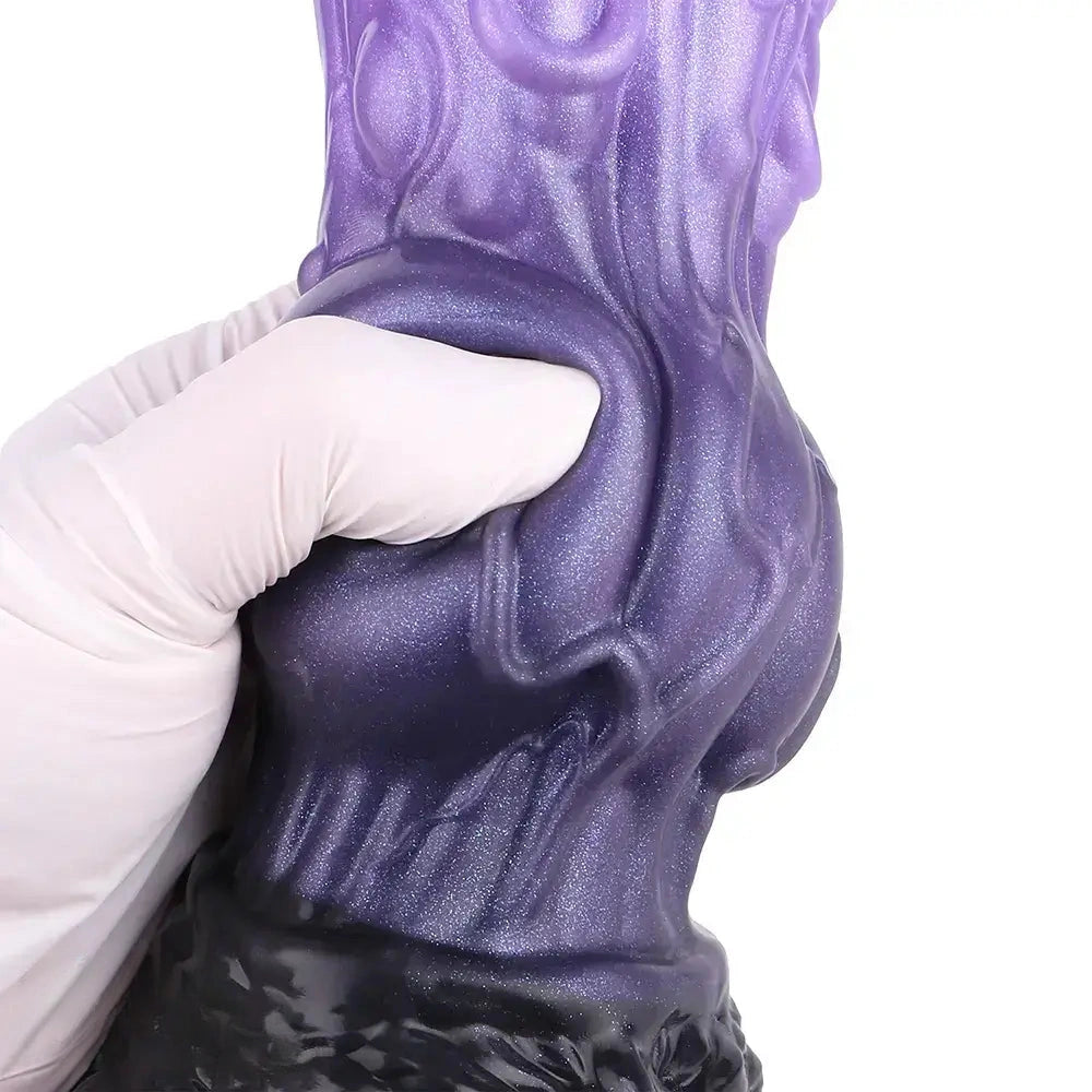 9.05in Tentacle Knot Silicone Dual Density Monster Dildo G Spot Stimulator