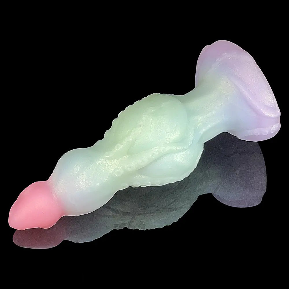 9.05in Tentacle Tapered End Silicone Dildo For Hands-free Operation