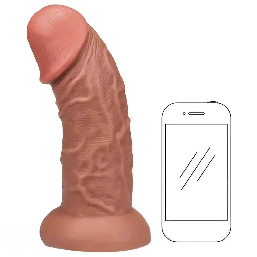9.05in Thick Ball-Free Big Silicone Soft Dildo For Deep & Fast Sex Play