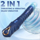 9.05in Thrusting Vibrating Silicone Vibrator Anal Dildo For Vaginal Massage