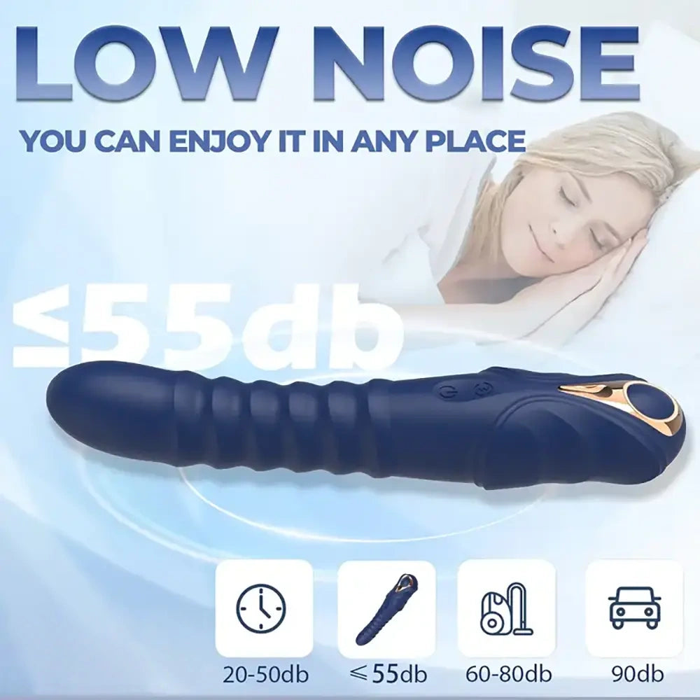 9.05in Thrusting Vibrating Silicone Vibrator Anal Dildo For Vaginal Massage