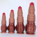 9.06in 10.24in 11.81in 13.39in Fantasy Big Thick Hand Design Silicone Dildo