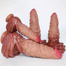 9.06in 10.24in 11.81in 13.39in Fantasy Big Thick Hand Design Silicone Dildo