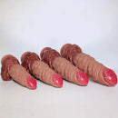 9.06in 10.24in 11.81in 13.39in Fantasy Big Thick Hand Design Silicone Dildo