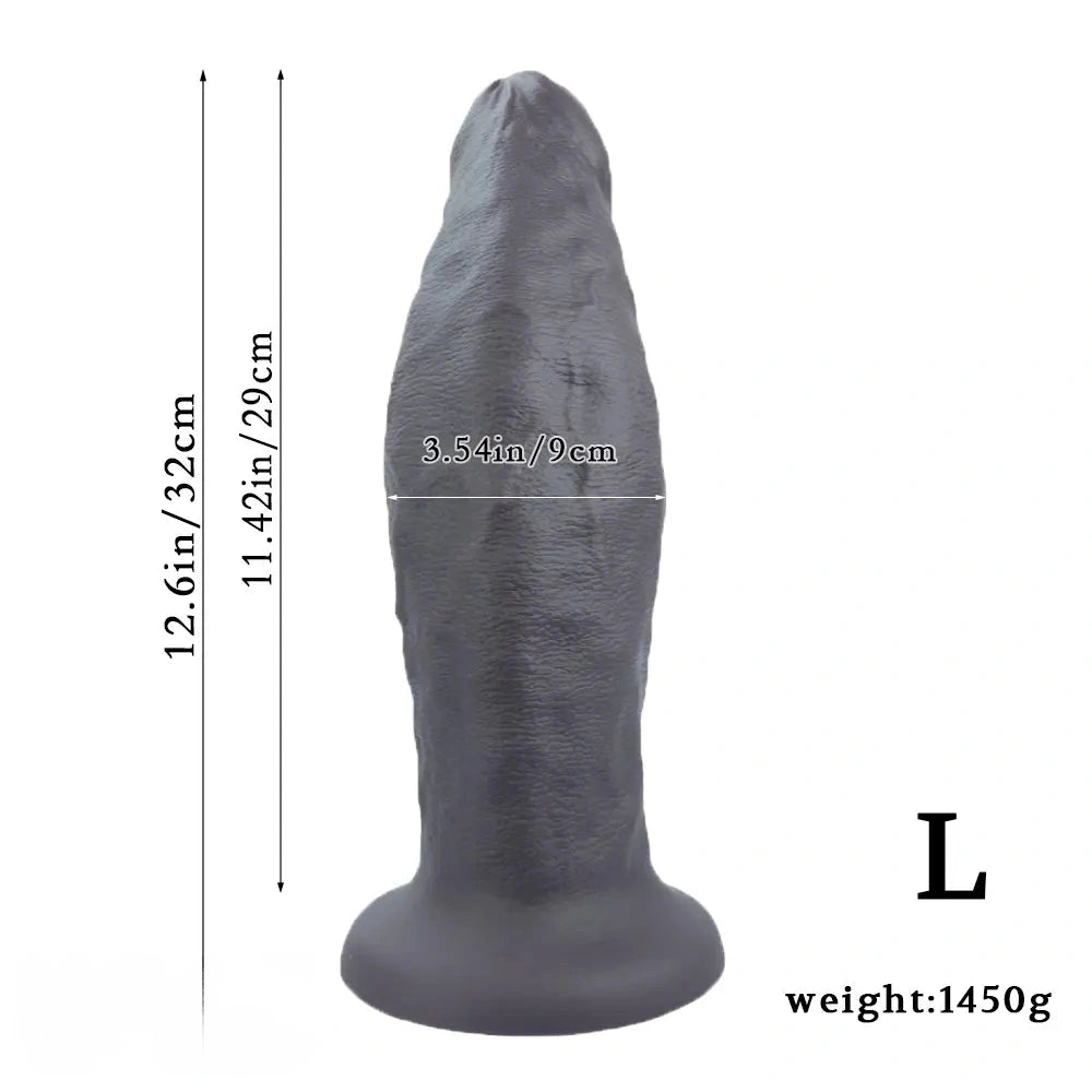 9.06in 10.63in 12.6in Uncut Big Realistic Penis Dildo Couple Sex Toy Supplies