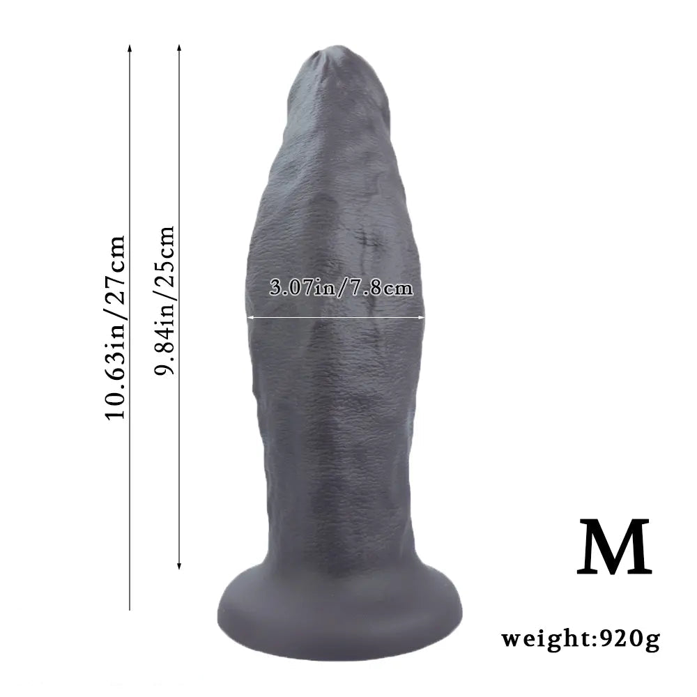 9.06in 10.63in 12.6in Uncut Big Realistic Penis Dildo Couple Sex Toy Supplies