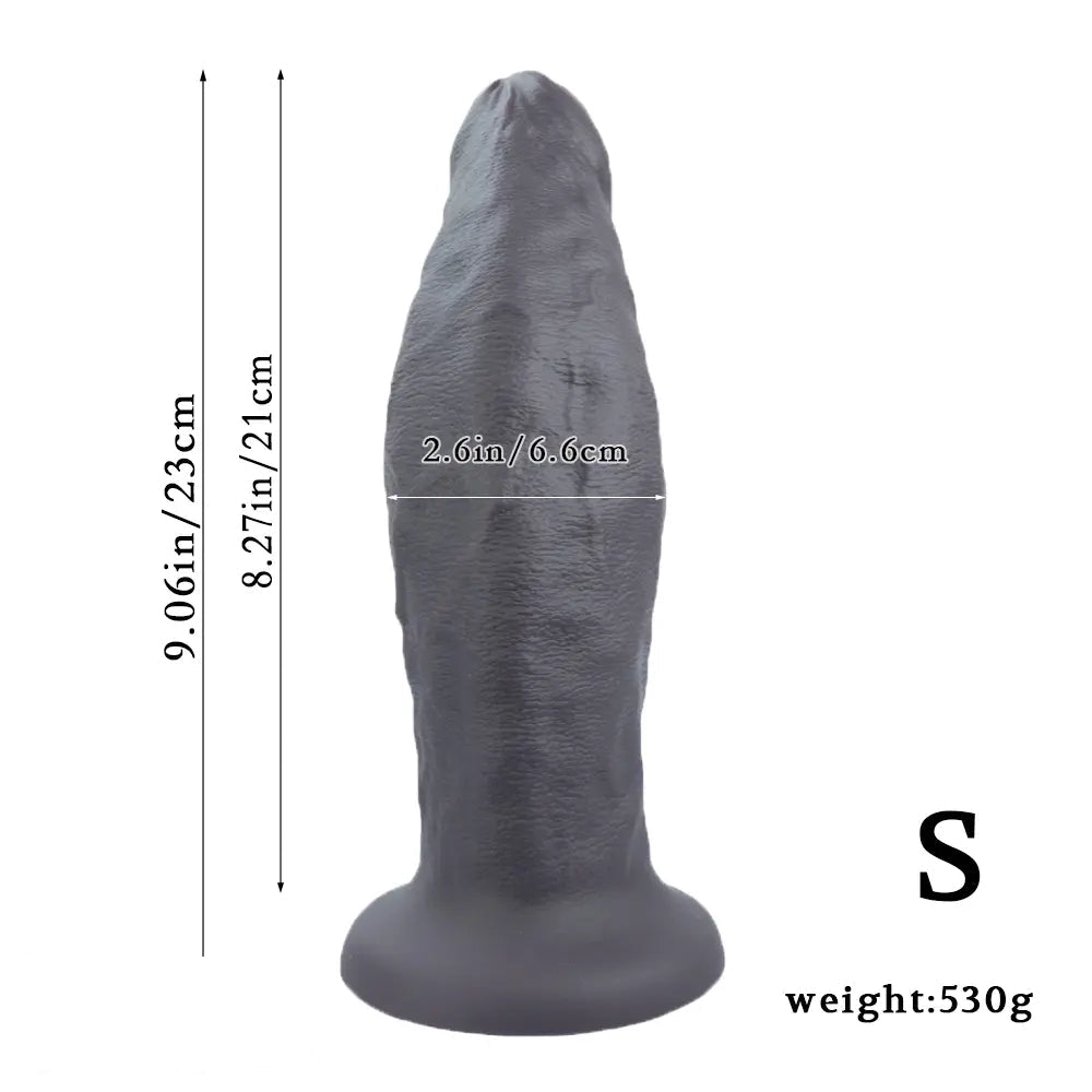 9.06in 10.63in 12.6in Uncut Big Realistic Penis Dildo Couple Sex Toy Supplies