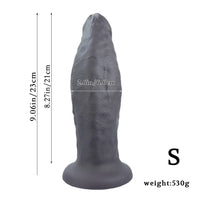 9.06in 10.63in 12.6in Uncut Big Realistic Penis Dildo Couple Sex Toy Supplies