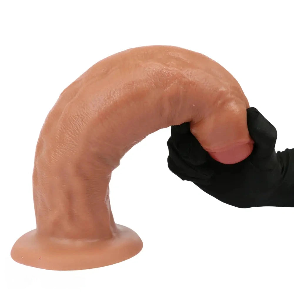 9.06in 10.63in 12.6in Uncut Big Realistic Penis Dildo Couple Sex Toy Supplies