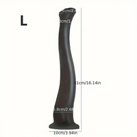 9.06in 12.6in 16.14in Long Huge Anal Plug Silicone Soft Odd Dildo