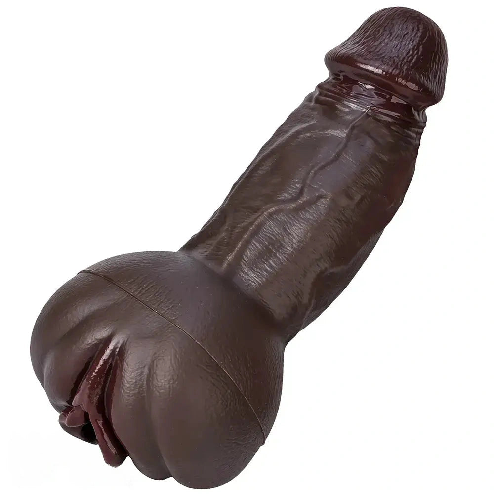 9.06in 3D Realistic Channel Pocket Pussy Dildo Lifelike Details For Couples