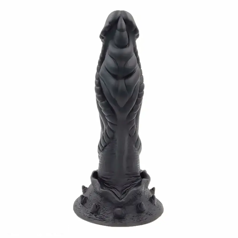 9.06in Alien Silicone Soft Big Black Dildo For G-Spot Stimulation