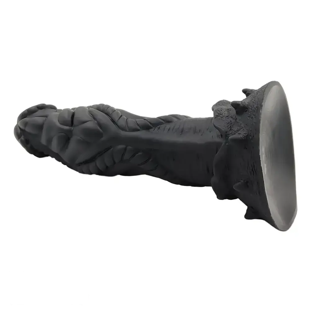 9.06in Alien Silicone Soft Big Black Dildo For G-Spot Stimulation
