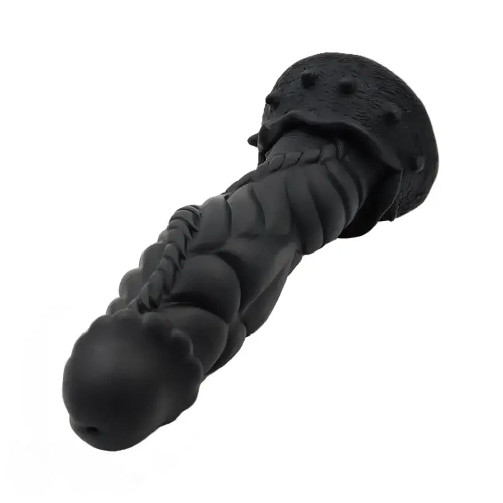 9.06in Alien Silicone Soft Big Black Dildo For G-Spot Stimulation