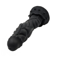 9.06in Alien Silicone Soft Big Black Dildo For G-Spot Stimulation