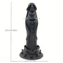 9.06in Alien Silicone Soft Big Black Dildo For G-Spot Stimulation