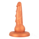 9.06in Animal Odd Gold Dildo Butt Plug Sex Toy For Adults