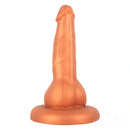 9.06in Animal Odd Gold Dildo Butt Plug Sex Toy For Adults
