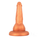 9.06in Animal Odd Gold Dildo Butt Plug Sex Toy For Adults