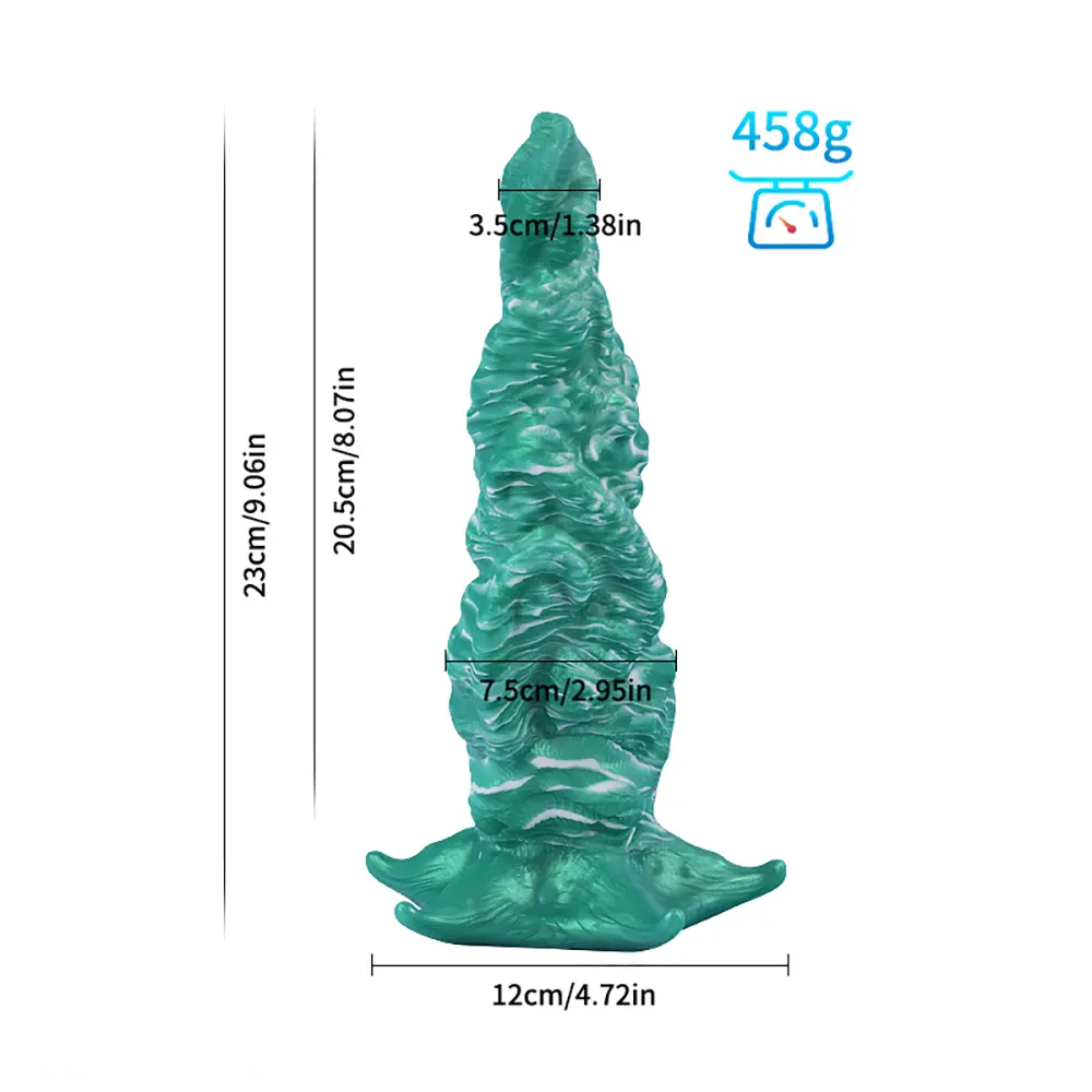 9.06in Deep Sea Tentacle Octopus Soft Silicone Big Dildo For Anus Clit