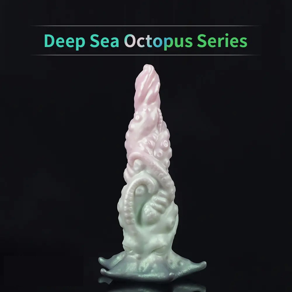 9.06in Deep Sea Tentacle Octopus Soft Silicone Big Dildo For Anus Clit