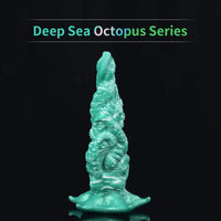 9.06in Deep Sea Tentacle Octopus Soft Silicone Big Dildo For Anus Clit