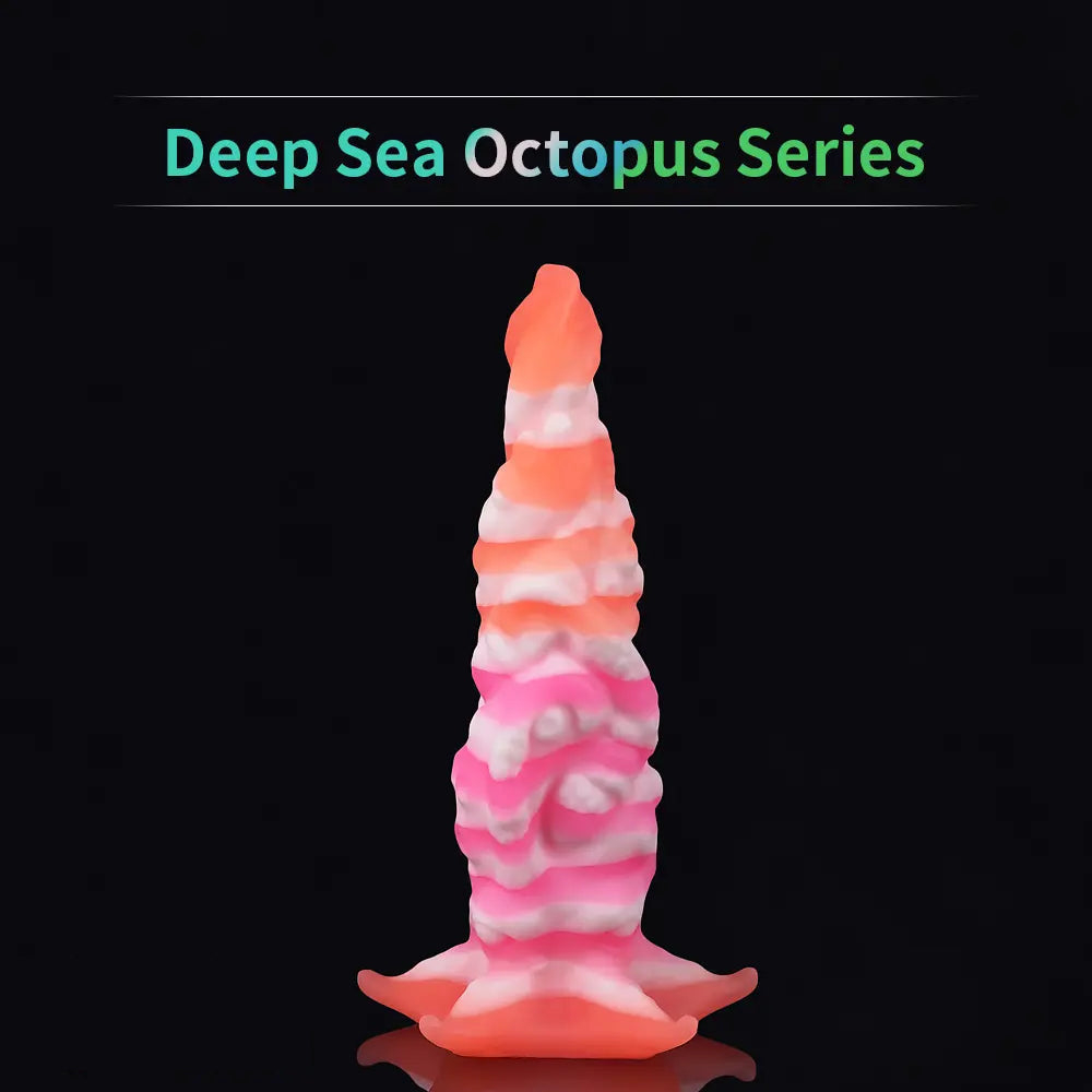 9.06in Deep Sea Tentacle Octopus Soft Silicone Big Dildo For Anus Clit