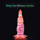 9.06in Deep Sea Tentacle Octopus Soft Silicone Big Dildo For Anus Clit