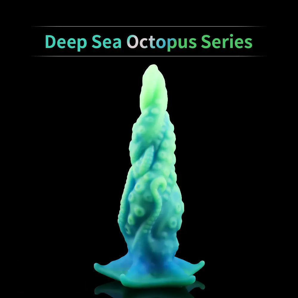9.06in Deep Sea Tentacle Octopus Soft Silicone Big Dildo For Anus Clit